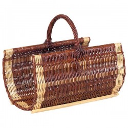 Panier à bûches - Osier brut - AUBRY GASPARD - Accessoires cheminée / poêle - DE-494849