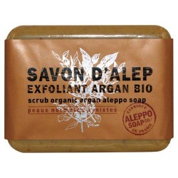 Savon d'Alep - Exfoliant - Argan bio - 100 gr - ALEPPO - Bain, savons et soins du corps - DE-683466