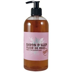 Savon d'Alep - Liquide - Fleur de Rose - 500 ml - ALEPPO - Bain, savons et soins du corps - DE-560508