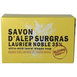 Savon d'Alep surgras - Laurier 35 % - 150 gr - ALEPPO - Bain, savons et soins du corps - DE-320656