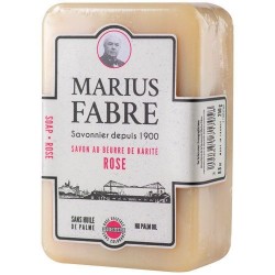 Savon - Beurre de karité - Parfum Rose - 250 gr - MARIUS FABRE - Bain, savons et soins du corps - DE-545030