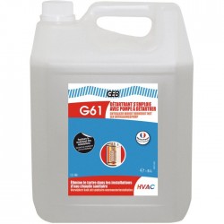 Détartrant pour installations eau chaude sanitaire avec pompe- G61 - 1 L - GEB - Canalisations / fosses - SI-167364