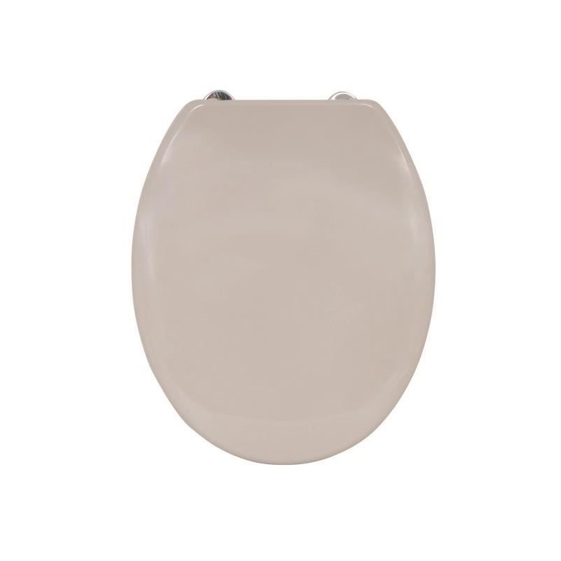 Abattant WC - Fermeture lente - Taupe - MSV - Accessoires WC - DE-504135