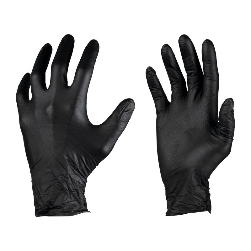 Gants professionnels indéchirables - Black Mamba - Boîte de 100 - Gants de bricolage - SI-350011