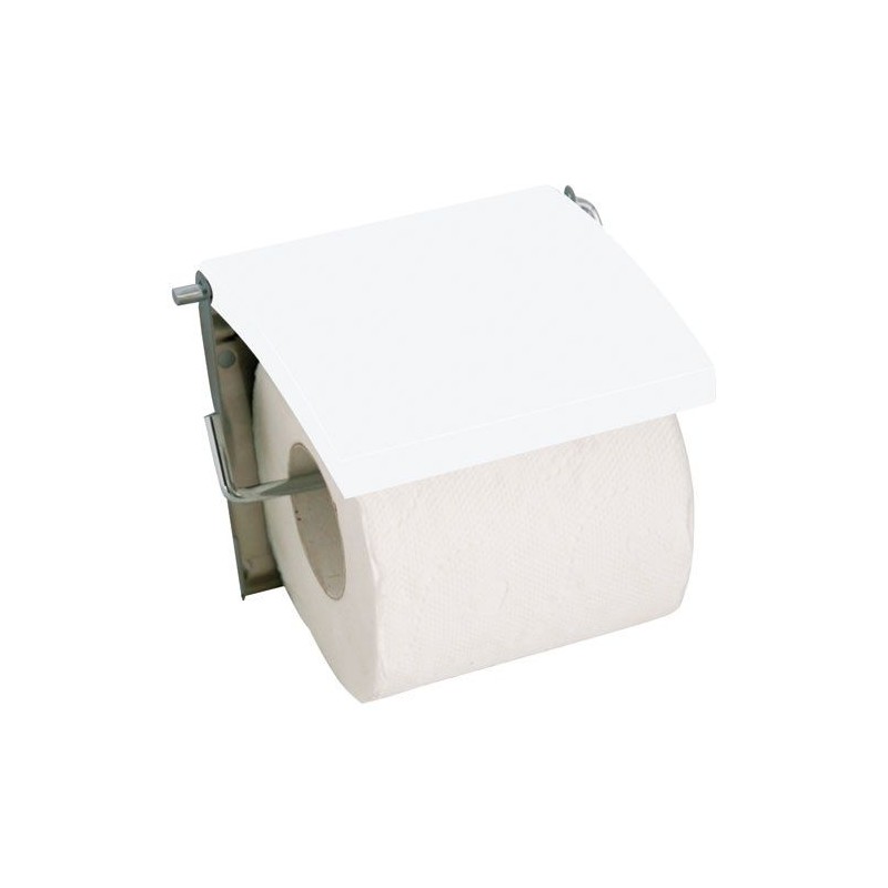 Porte rouleau - Inox / MDF - Blanc - MSV - Accessoires WC - DE-505620