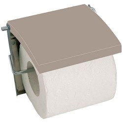 Porte rouleau - Inox / MDF - Beige - MSV - Accessoires WC - DE-505612