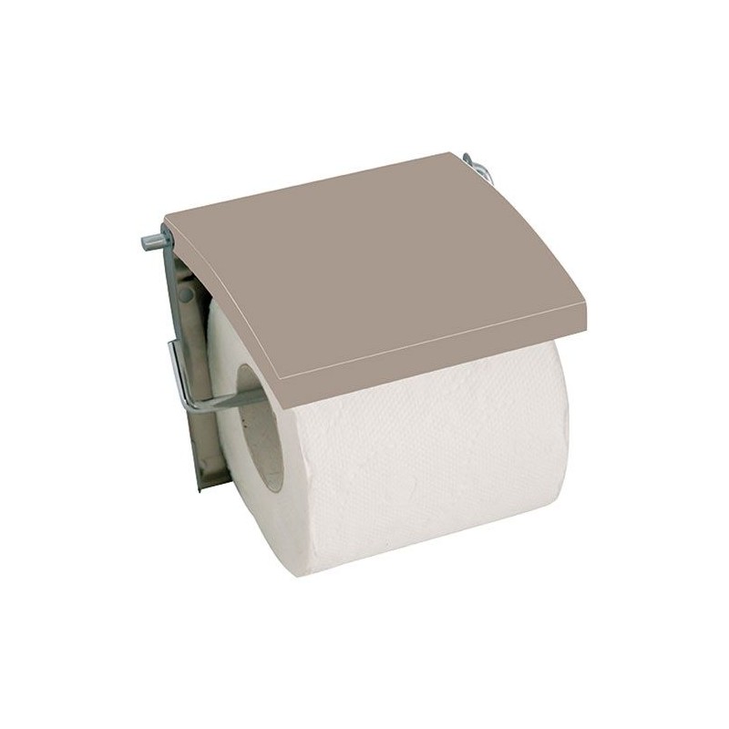 Porte rouleau - Inox / MDF - Beige - MSV - Accessoires WC - DE-505612