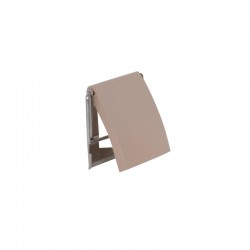 Porte rouleau - Inox / MDF - Beige - MSV - Accessoires WC - DE-505612