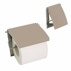 Porte rouleau - Inox / MDF - Beige - MSV - Accessoires WC - DE-505612