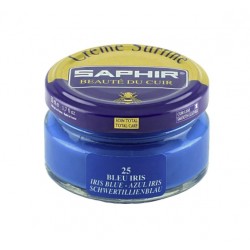 Cirage - Crème surfine - 50 ml - Bleu Iris - Saphir - AVEL - Entretien du cuir - DE-570028