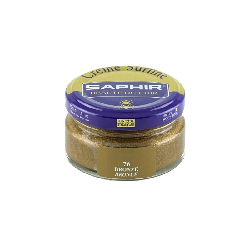 Cirage - Crème surfine - 50 ml - Bronze - Saphir - AVEL - Entretien du cuir - DE-570077