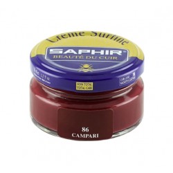 Cirage - Crème surfine - 50 ml - Campari - Saphir - AVEL - Entretien du cuir - DE-570101