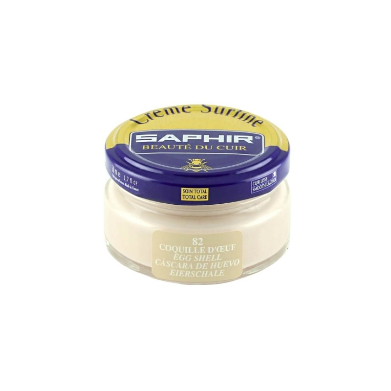 Cirage - Crème surfine - 50 ml - Coquille d'Oeuf - Saphir - AVEL - Entretien du cuir - DE-570135