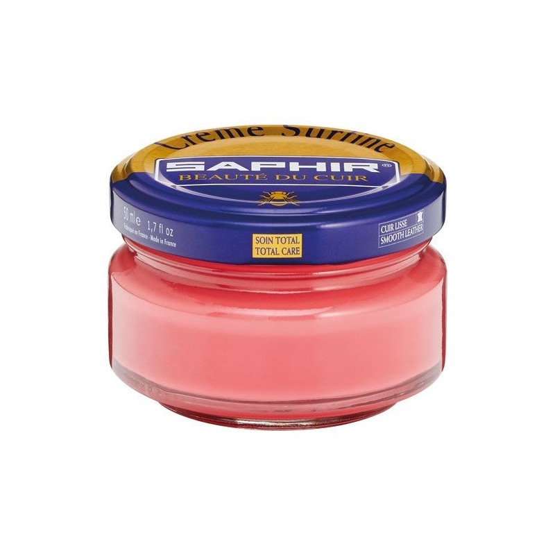 Cirage - Crème surfine - 50 ml - Corail - Saphir - AVEL - Entretien du cuir - DE-245796