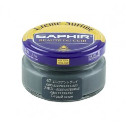 Cirage - Crème surfine - 50 ml - Gris Eléphant - Saphir - AVEL - Entretien du cuir - DE-570176