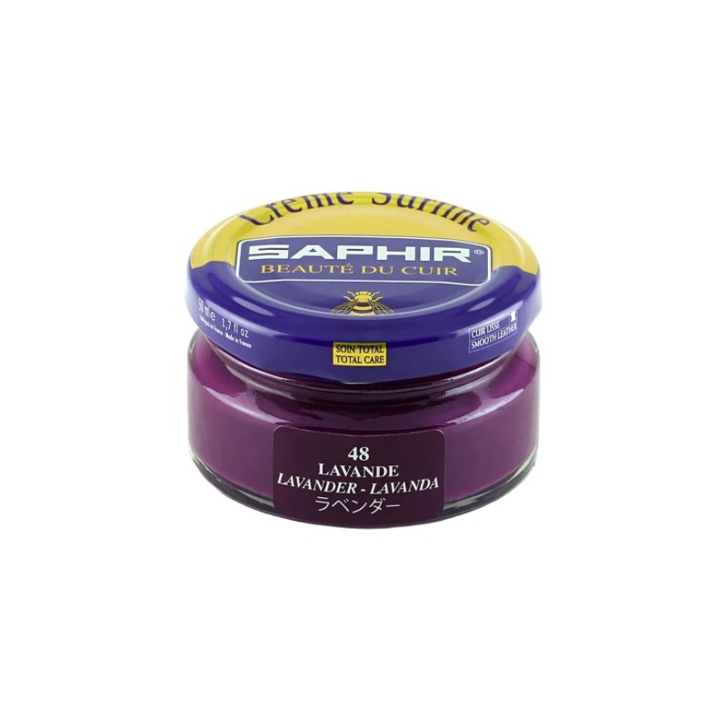 Cirage - Crème surfine - 50 ml - Lavande - Saphir - AVEL - Entretien du cuir - DE-570192