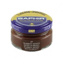 Cirage - Crème surfine - 50 ml - Marron moyen - Saphir - AVEL - Entretien du cuir - DE-336370