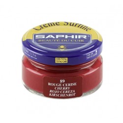 Cirage - Crème surfine - 50 ml - Rouge Cerise - Saphir - AVEL - Entretien du cuir - DE-527689