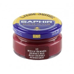 Cirage - Crème surfine - 50 ml - Rouge Hermès - Saphir - AVEL - Entretien du cuir - DE-336297