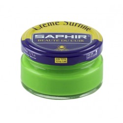 Cirage - Crème surfine - 50 ml - Vert Pomme - Saphir - AVEL - Entretien du cuir - DE-570291