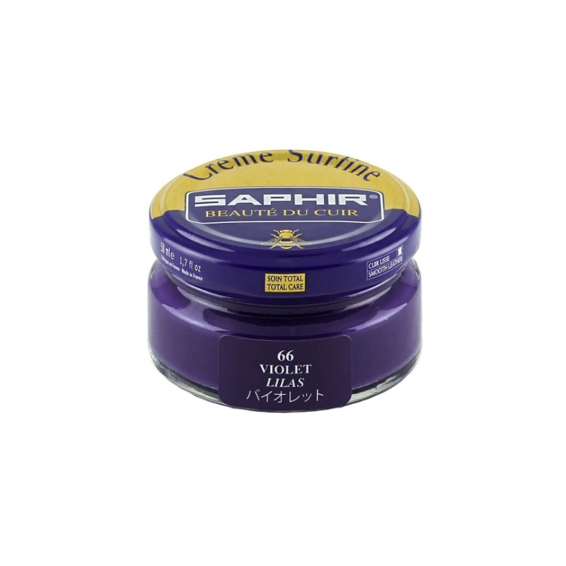 Cirage - Crème surfine - 50 ml - Violet - Saphir - AVEL - Entretien du cuir - DE-570317