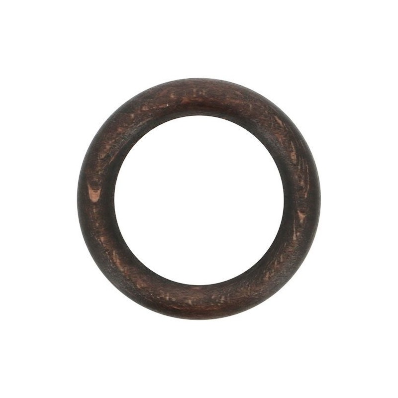 Anneau - Bois - Lot de 10 - D 42 mm - Noyer - MOBOIS - Accessoires rideaux - DE-558452