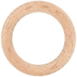 Anneau - Bois - Lot de 10 - D 42 mm - Brut - MOBOIS - Accessoires rideaux - DE-558445