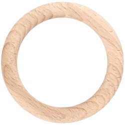 Anneau - Bois - Lot de 10 - D 70 mm - Brut - MOBOIS - Accessoires rideaux - DE-558148