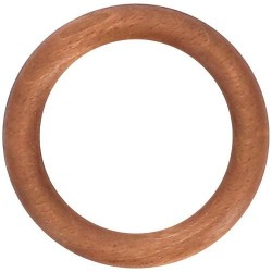 Anneau - Bois - Lot de 10 - D 70 mm - Merisier - MOBOIS - Accessoires rideaux - DE-558163