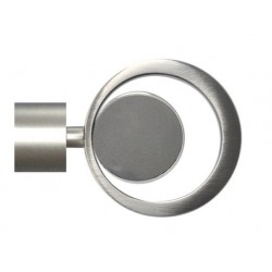 Embout de barre - Métal - Chrome mat - Cercle Mix - D 28 mm - MOBOIS - Accessoires rideaux - DE-512659