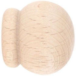 Embout de barre Anglais x 2 - Bois - Brut - Boule - D 20 mm - MOBOIS - Accessoires rideaux - DE-878009