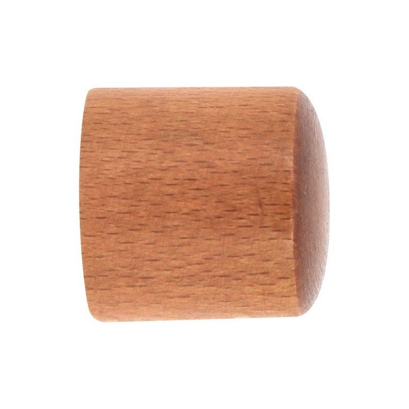 Embout de barre bouchon x 2 - Bois - Merisier - D 28 mm - MOBOIS - Accessoires rideaux - DE-512534