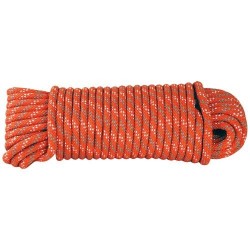 Corde Polypro tressée - 15 m / D. 6 mm - Orange - CHAPUIS - Cordage - DE-551607