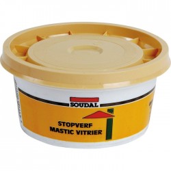 Mastic vitrier à base d'huile de lin - 500 Grs - SOUDAL - Mastic vitrier - BR-396620