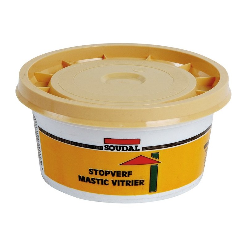 Mastic vitrier à base d'huile de lin - 500 Grs - SOUDAL - Mastic vitrier - BR-396620