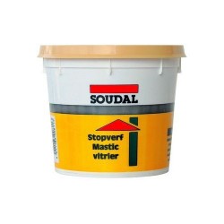 Mastic vitrier à base d'huile de lin - 1 Kg - SOUDAL - Mastic vitrier - BR-396621