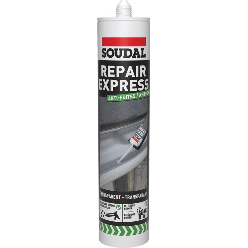 Mastic anti-fuite - Repair Express - 290 ml - SOUDAL - Mastic de fixation - SI-418495