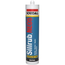 Mastic de façade ou vitrage - Silirub NEO5 - 300 ml - SOUDAL - Mastic sanitaire - SI-396748