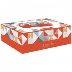 Lunchbox - 1 compartiment - Orange - EASY LIFE - Conservation / Boite / Emballage - DE-555518