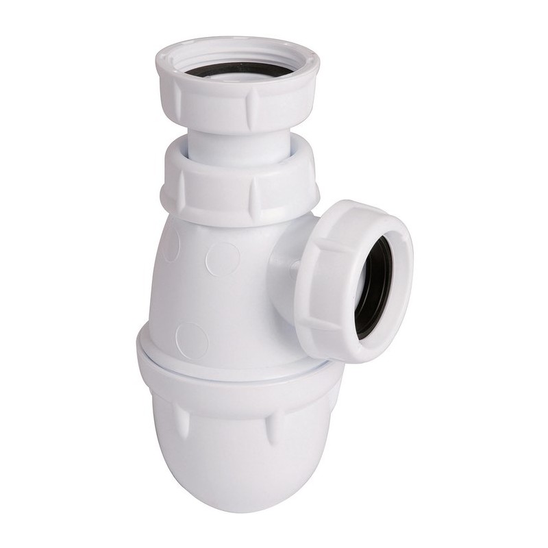 Siphon bouteille pour lavabo - 32 mm - Blanc - NICOLL - Siphons pour lavabo / Bidet / Baignoire - SI-150233