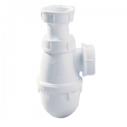 Siphon bouteille pour lavabo - 32 mm - Blanc - NICOLL - Siphons pour lavabo / Bidet / Baignoire - SI-150233