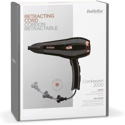 Sèche cheveux - Cordkeeper 2000 - Noir - BABYLISS - Accessoires coiffure / Séche-cheveux / Tondeuse - DE-527839