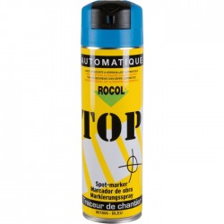 Traceur de chantier en bombe - Bleu - 650 ml - ROCOL - Traceur de chantier - SI-303240