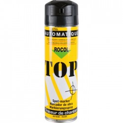 Traceur de chantier en bombe - Noir - 650 ml - ROCOL - Traceur de chantier - SI-258385