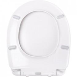 Abattant WC - Slim - Déclipsable et frein - Blanc - ODYSSEA - Accessoires WC - SI-351162