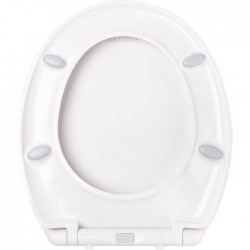 Abattant WC - Hop - Déclipsable et frein - Blanc - ODYSSEA - Accessoires WC - SI-351161