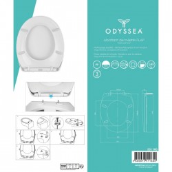 Abattant WC - Flap - Blanc - ODYSSEA - Accessoires WC - SI-351160