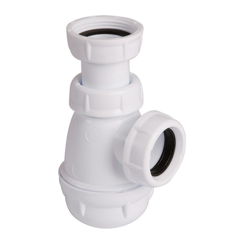 Siphon pour bidet et lavabo - Forme P et S - Blanc - NICOLL - Siphons pour lavabo / Bidet / Baignoire - SI-150333