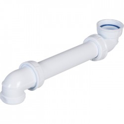 Tubulure de lavabo Easyphon - Spécial gain de place - Bi-matière - NICOLL - Siphons pour lavabo / Bidet / Baignoire - SI-150040