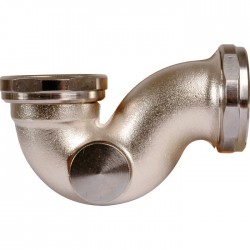 Siphon pour bidet et lavabo - Laiton nickelé - 32 mm - Siphons pour lavabo / Bidet / Baignoire - SI-444033